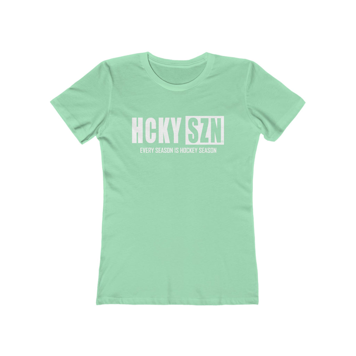 Every Season Is Hockey Season Women's Boyfriend Tee (White Logo) - Various Colors