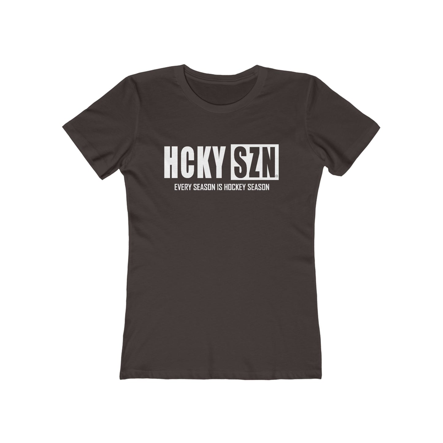 Every Season Is Hockey Season Women's Boyfriend Tee (White Logo) - Various Colors