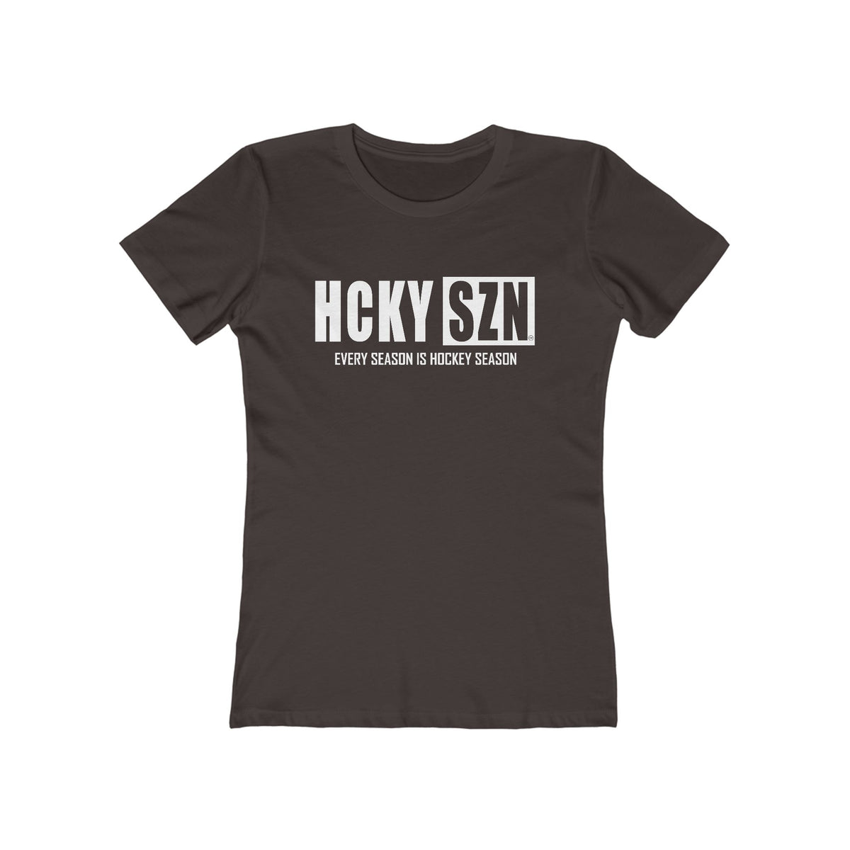 Every Season Is Hockey Season Women's Boyfriend Tee (White Logo) - Various Colors