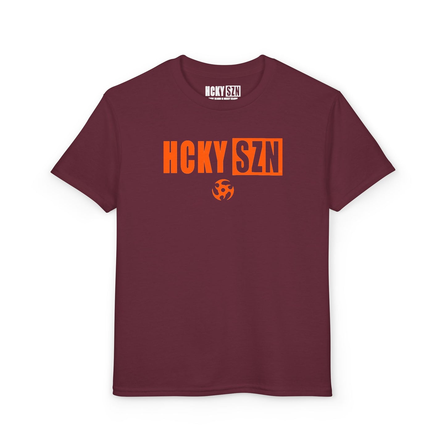 Youth HCKY SZN DryBlend Tee Shirt (Orange Logo) - Various Colors