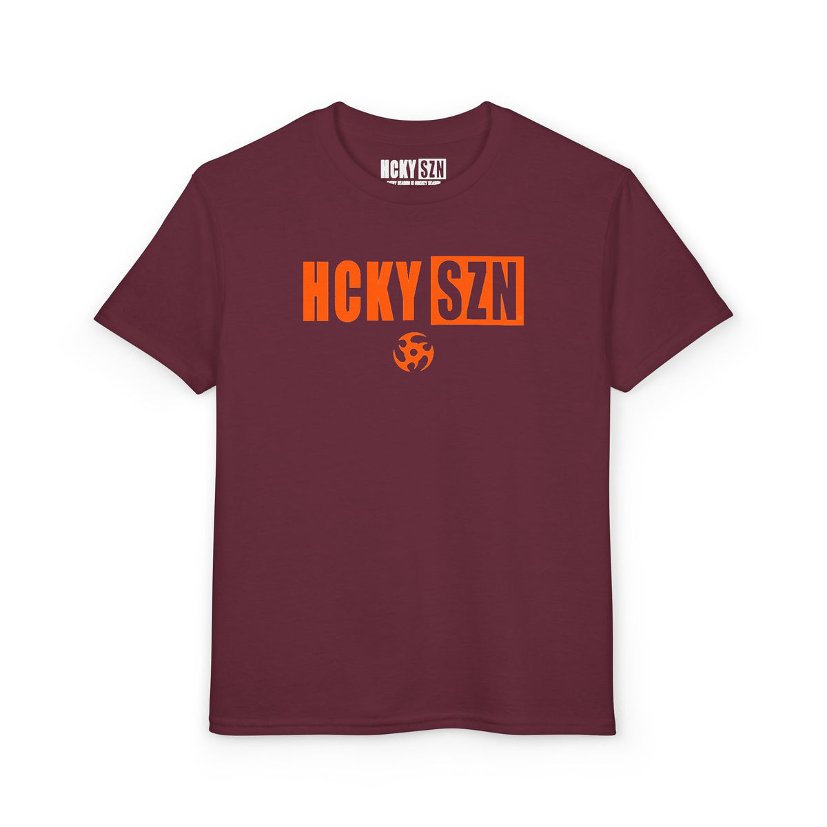 Youth HCKY SZN DryBlend Tee Shirt (Orange Logo) - Various Colors