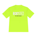 HCKYSZN (Deke Dangle) Adult Performance Tee - Neon Yellow/White/Black
