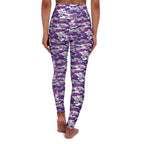 HCKY SZN High Waisted Yoga Leggings (Purple Haze Camo)
