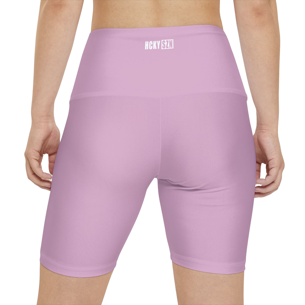 HKY SZN High Waisted Workout Shorts (Dusty Pink)