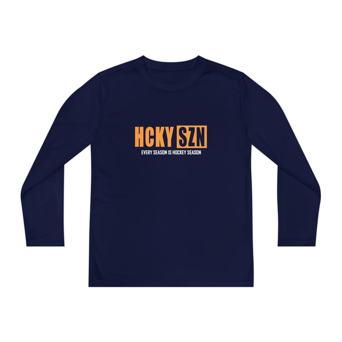 Every Season is HCKY SZN Youth Competitor Long Sleeve Tee (Mango Logo) - Various Colors