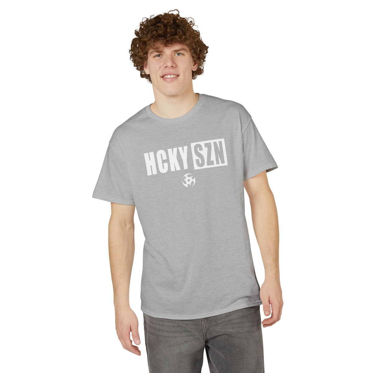 HCKY SZN Simple Star DryBlend Tee Shirt (White Logo) - Various Colors