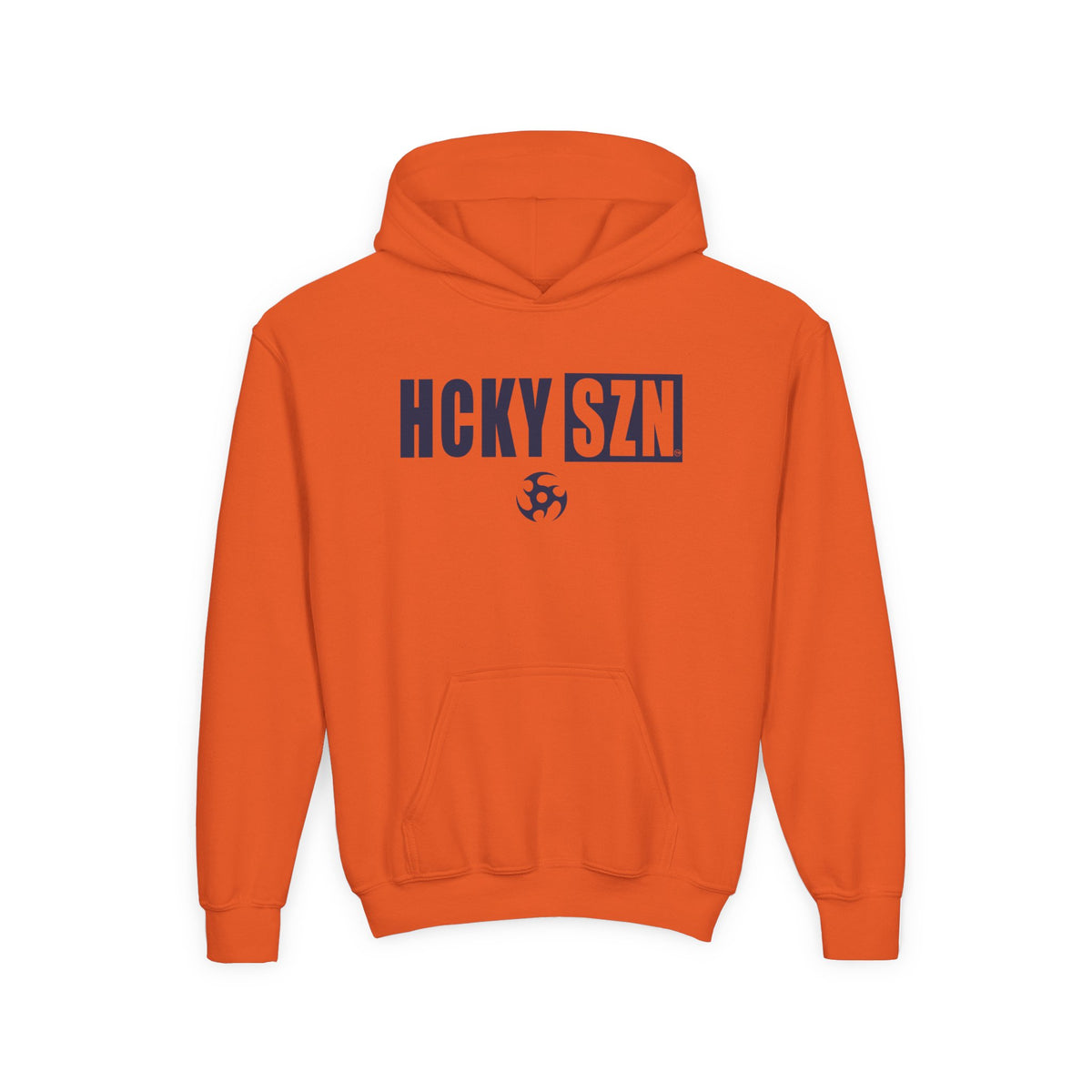 Youth HCKY SZN (Navy Logo) Hooded Sweatshirt - Various Colors