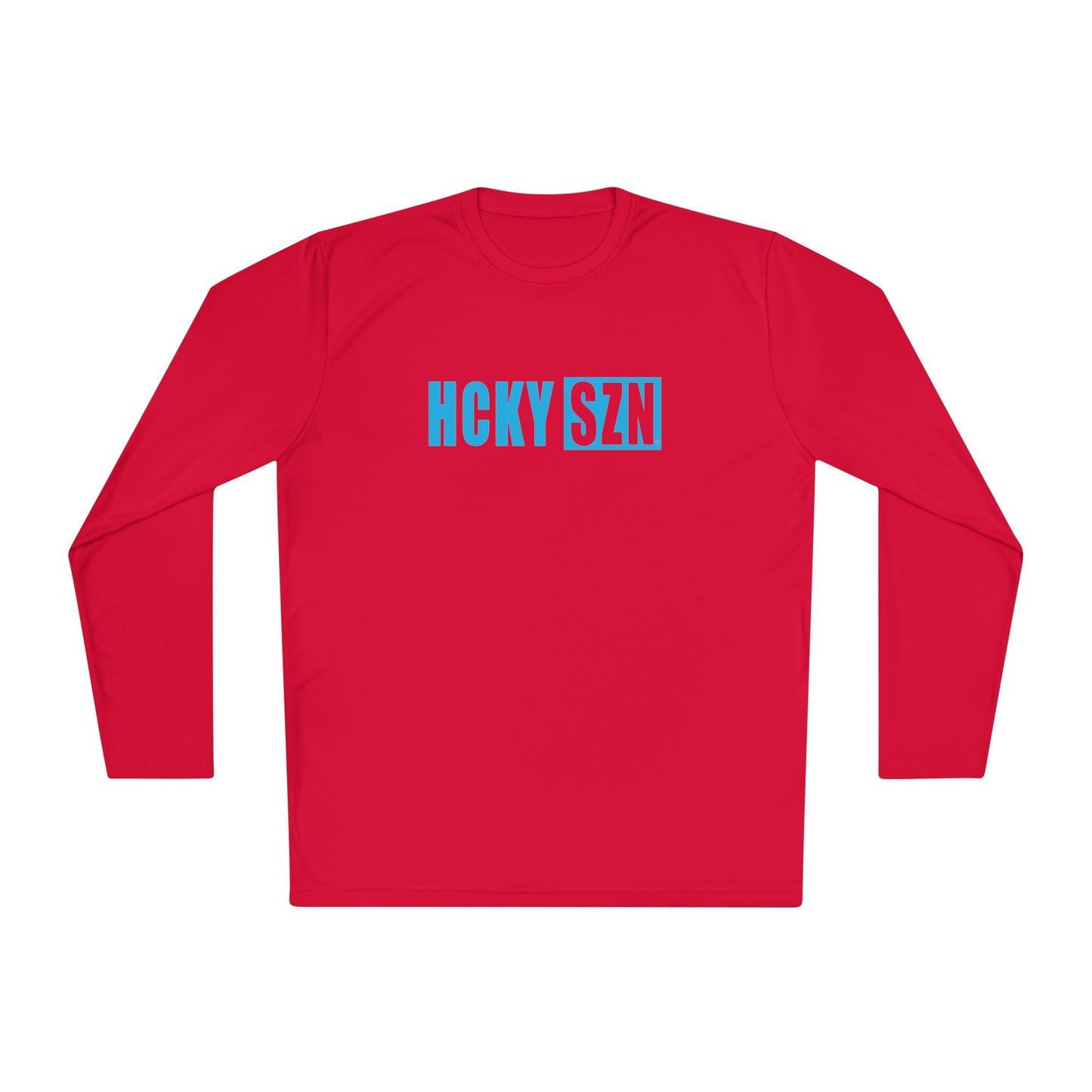 HCKY SZN Performance Long Sleeve Tee (Sky Blue Logo) - Various Colors