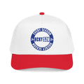 HCKY SZN Circle Logo Mid Profile Baseball Cap (White/Red/Blue)