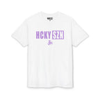 HCKY SZN Simple Star DryBlend Tee Shirt (Lavender Logo) - Various Colors