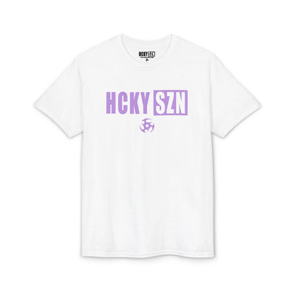 HCKY SZN Simple Star DryBlend Tee Shirt (Lavender Logo) - Various Colors