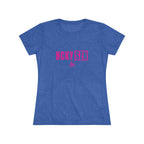 Women’s Hockey Vibe Triblend Tee (Hot Pink Logo)