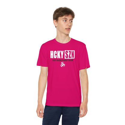 Every Season is HCKY SZN Youth Competitor Tee (White Logo) - Various Colors
