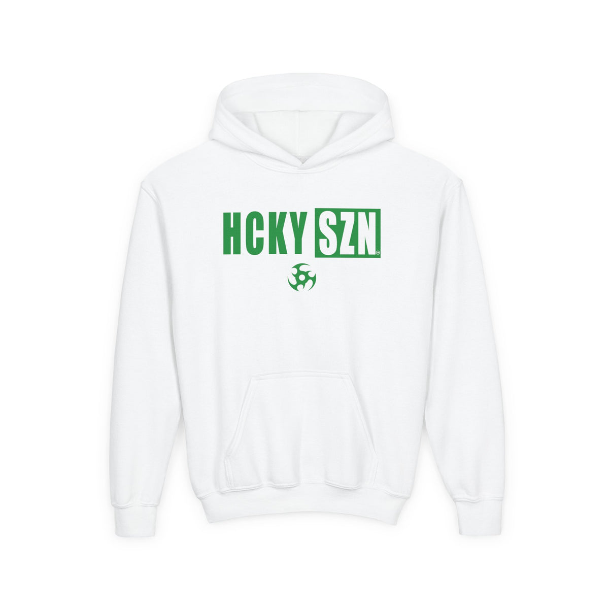 Youth HCKY SZN (Green Logo) Hooded Sweatshirt - Various Colors