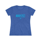 Women’s Hockey Vibe Triblend Tee (Sky Blue Logo)