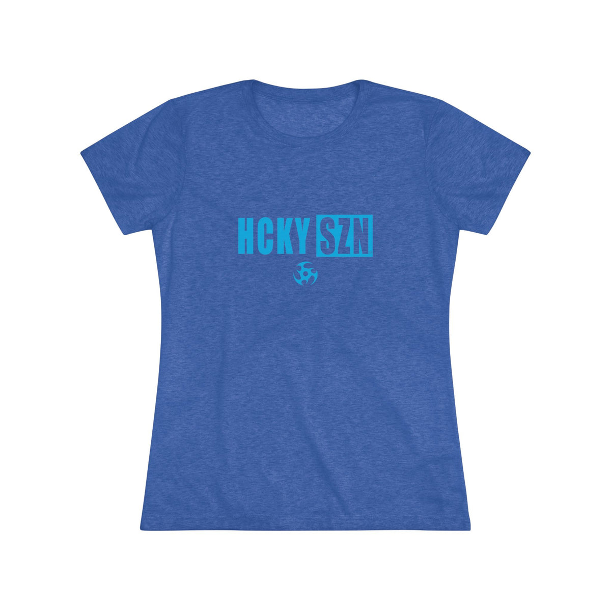 Women’s Hockey Vibe Triblend Tee (Sky Blue Logo)