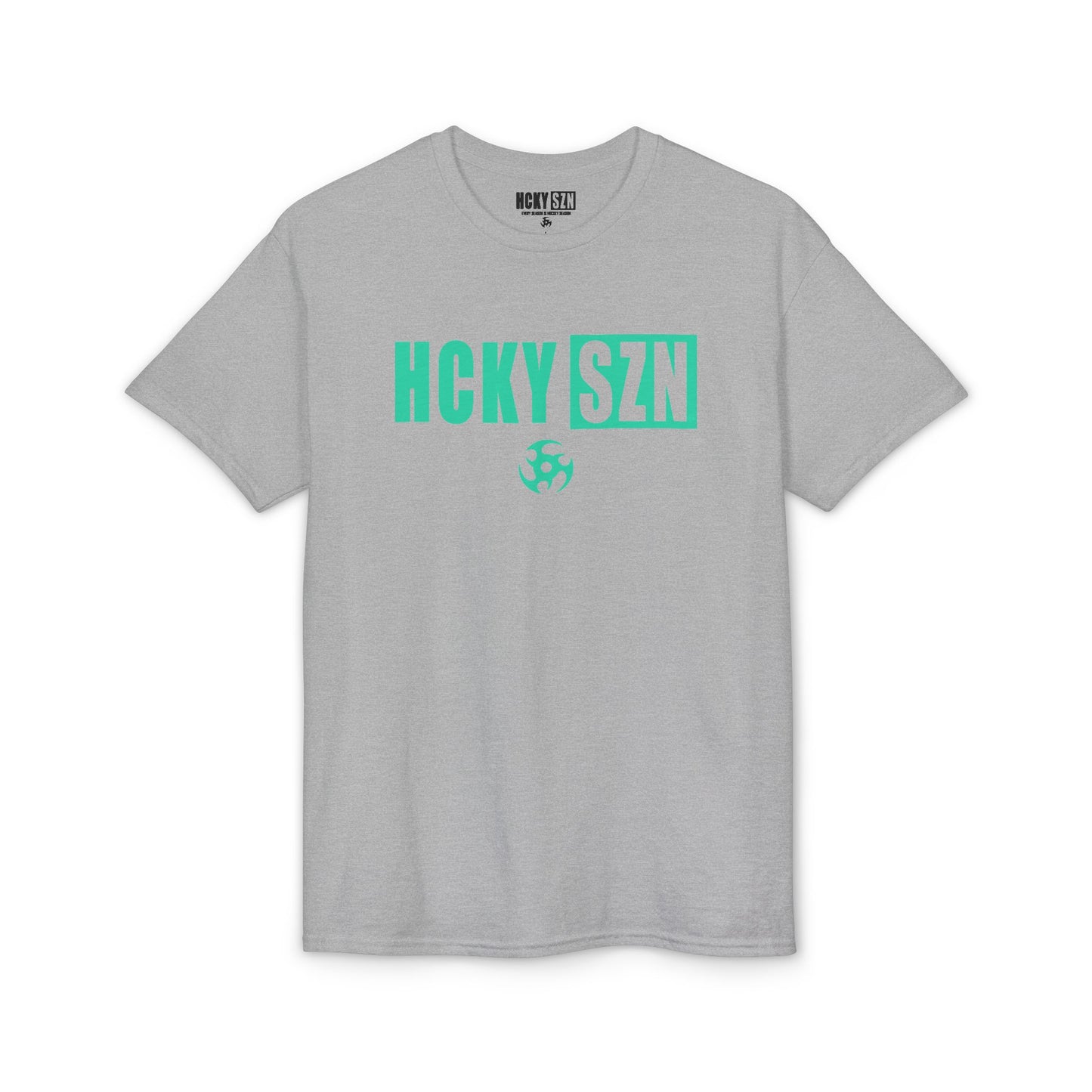 HCKY SZN Simple Star DryBlend Tee Shirt (Seafoam Logo) - Various Colors