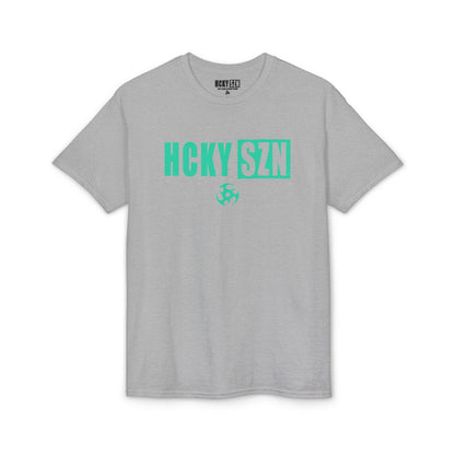 HCKY SZN Simple Star DryBlend Tee Shirt (Seafoam Logo) - Various Colors
