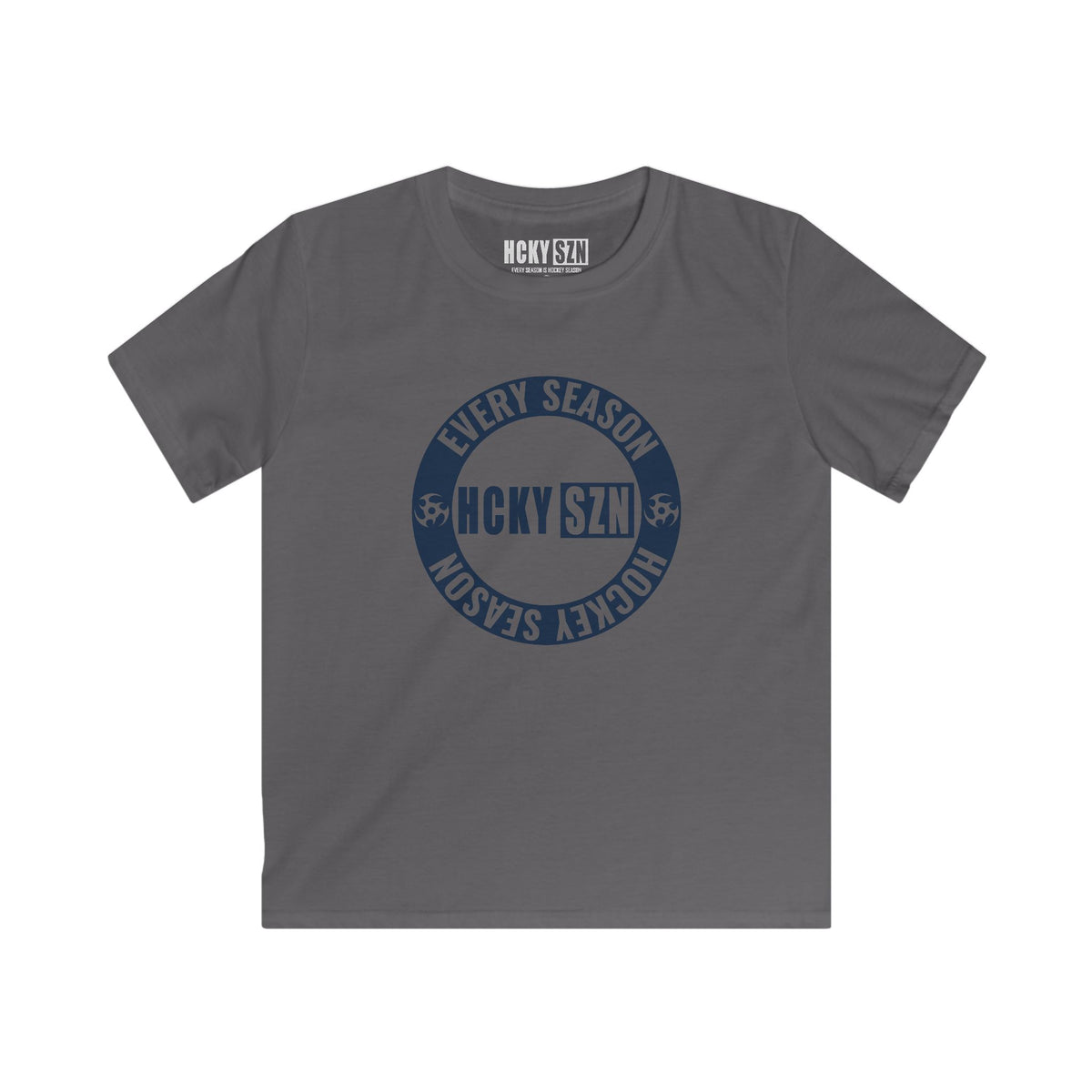Youth Circle SZN Softstyle Tee (Navy Logo) - Various Colors