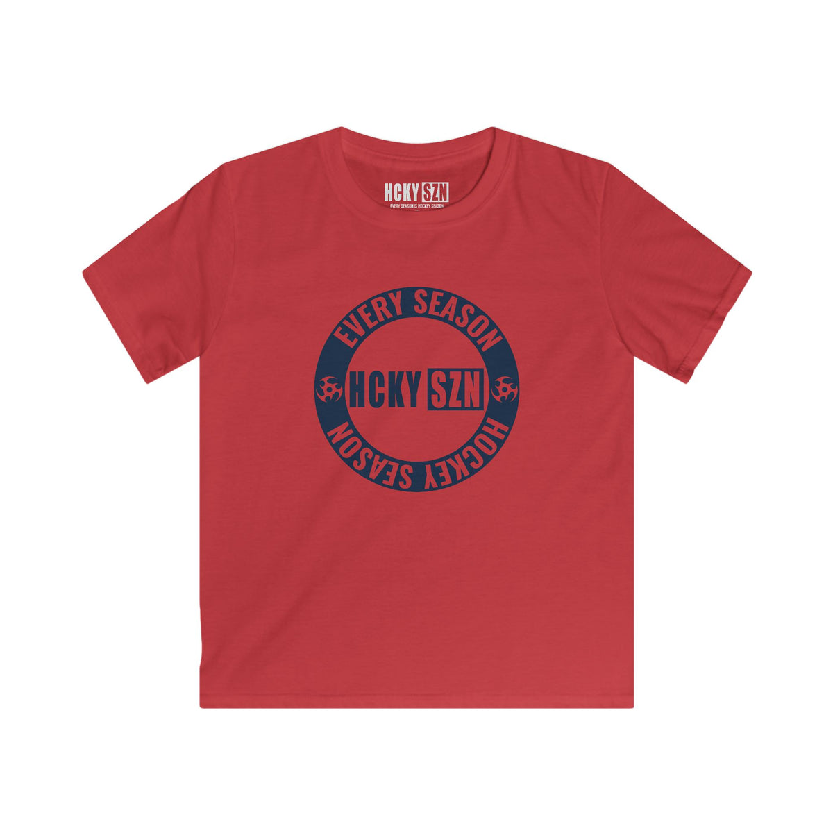 Youth Circle SZN Softstyle Tee (Navy Logo) - Various Colors