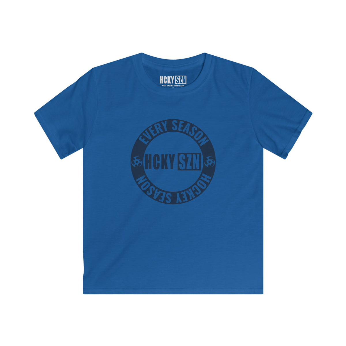 Youth Circle SZN Softstyle Tee (Navy Logo) - Various Colors