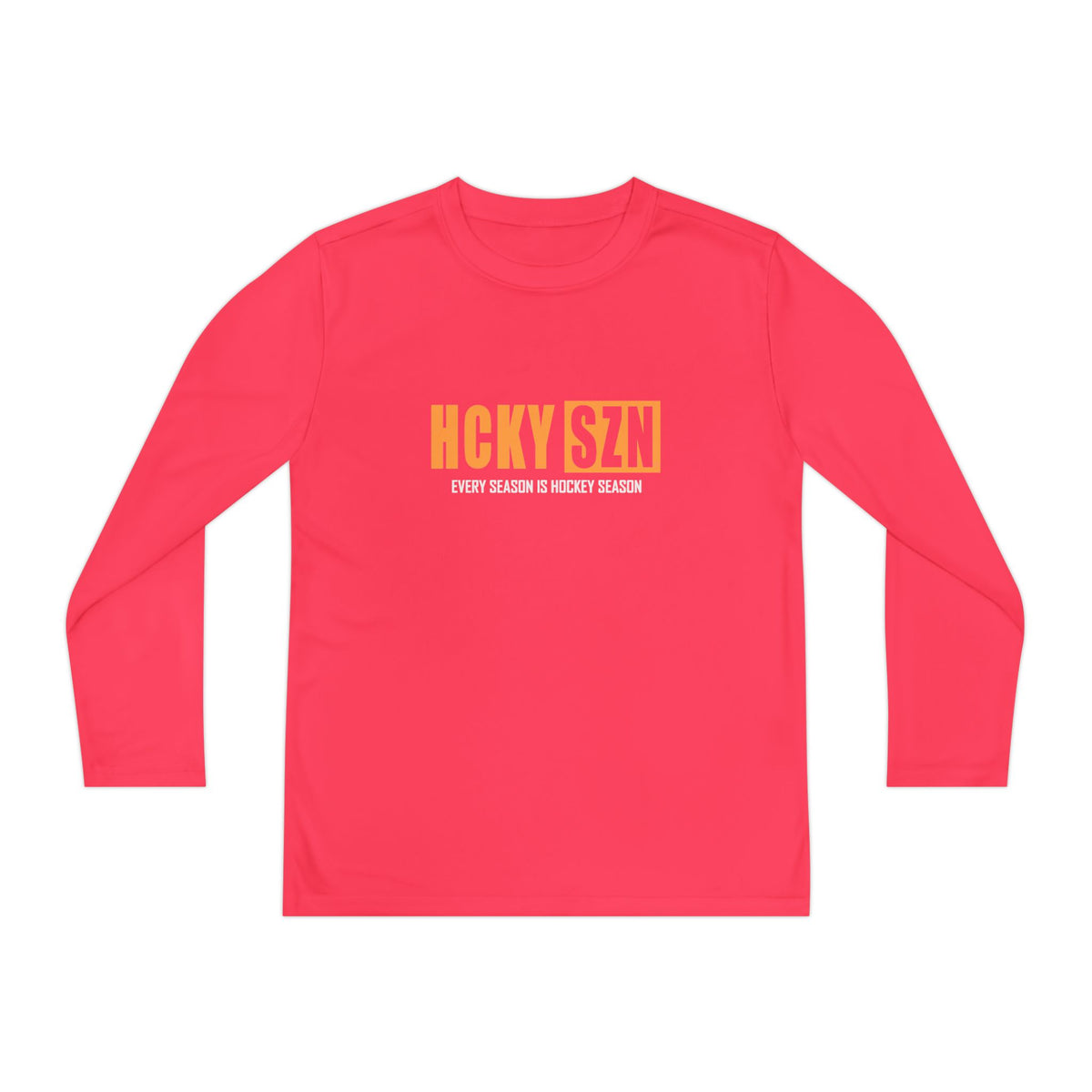 Every Season is HCKY SZN Youth Competitor Long Sleeve Tee (Mango Logo) - Various Colors