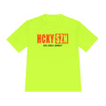 HCKYSZN (Deke Dangle) Adult Performance Tee - Neon Yellow/Orange/Black