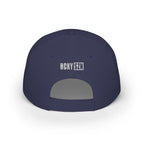 HCKY SZN Low Profile Embroidered Baseball Cap - Navy (White Logo)