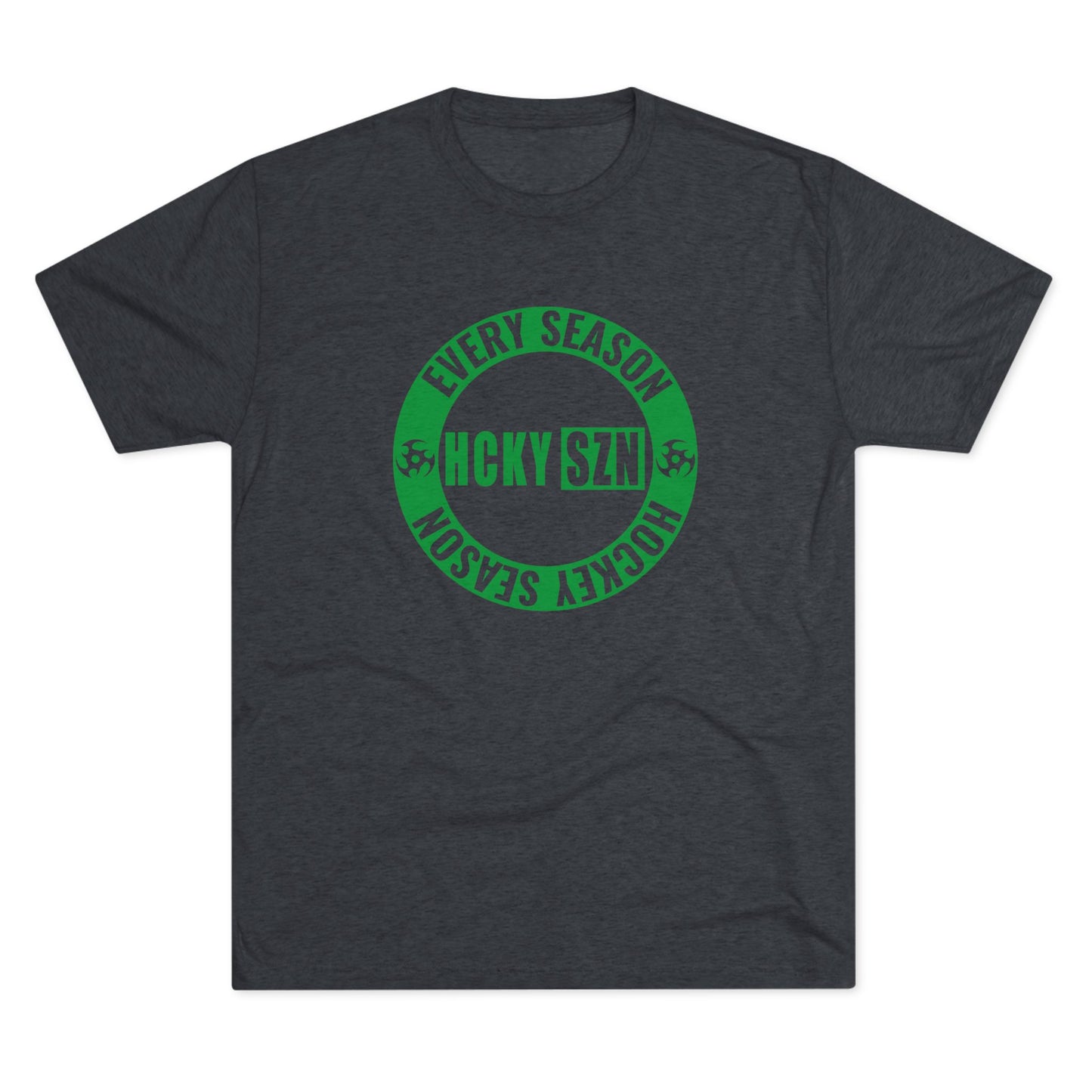 HCKY SZN Circle Logo TriBlend Tee Shirt (Green) - Various Colors