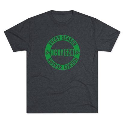 HCKY SZN Circle Logo TriBlend Tee Shirt (Green) - Various Colors