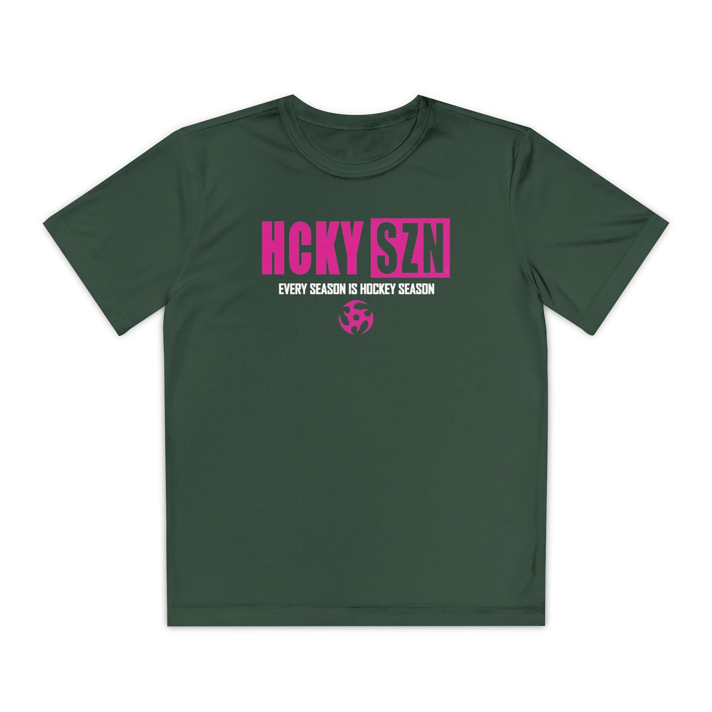 Every Season is HCKY SZN Youth Competitor Tee (Hot Pink Logo) - Various Colors