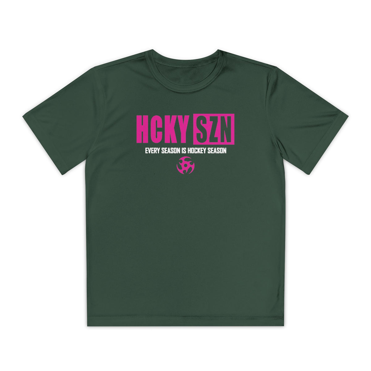 Every Season is HCKY SZN Youth Competitor Tee (Hot Pink Logo) - Various Colors
