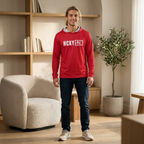 HCKY SZN Big Logo Performance Warmup Hoodie (Red/White)