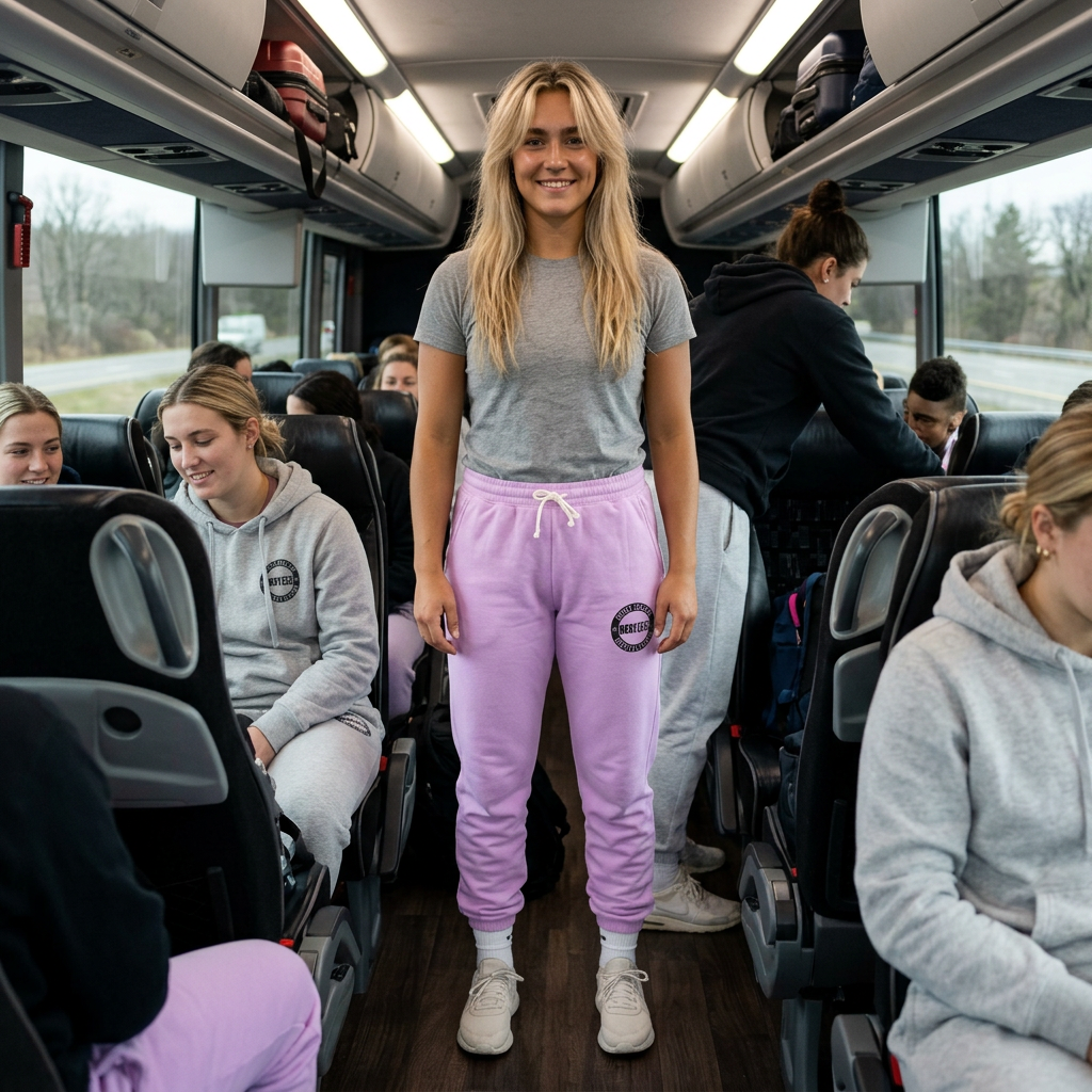 Every Season Emblem Fleece Sweatoants (Neon Violet)