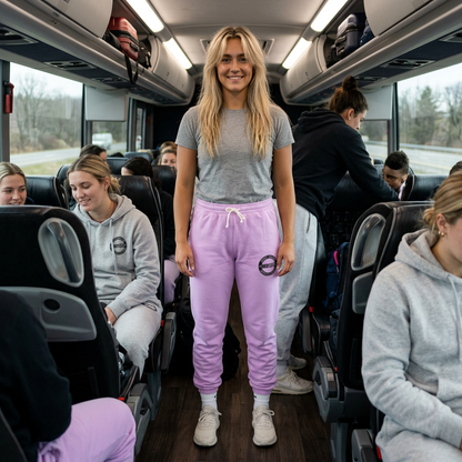 Every Season Emblem Fleece Sweatoants (Neon Violet)