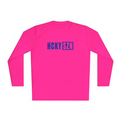 HCKY SZN Performance Long Sleeve Tee (Royal Blue Logo) - Various Colors