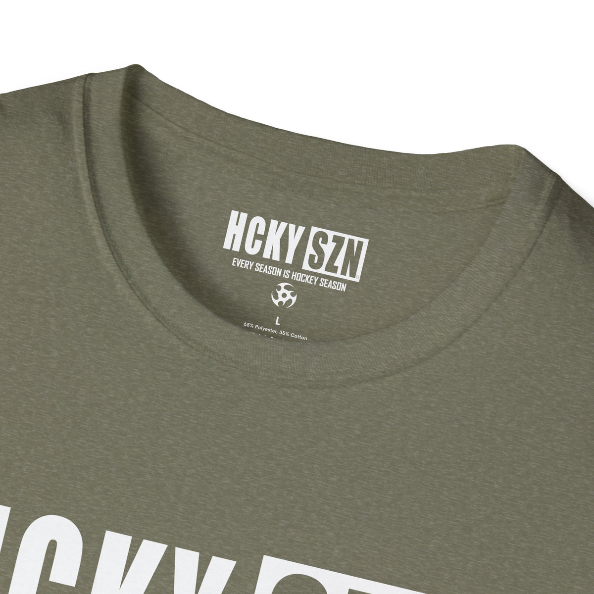 HCKY SZN Softstyle Tee Shirt (Heather Military Green)