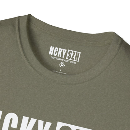 HCKY SZN Softstyle Tee Shirt (Heather Military Green)