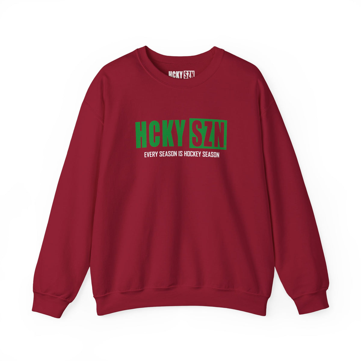 HCKY SZN Crewneck Sweatshirt (Green Logo) - Various Colors