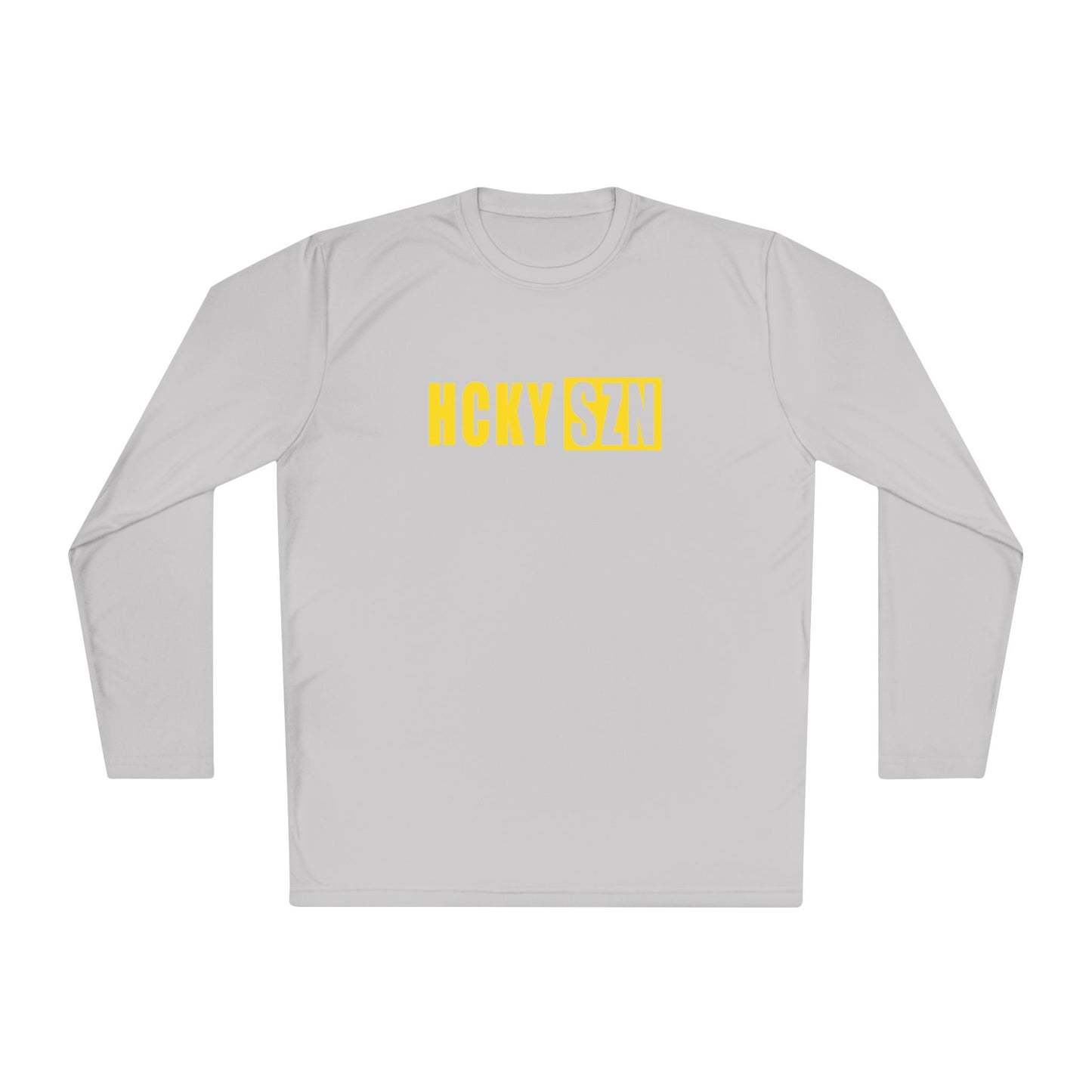 HCKY SZN Performance Long Sleeve Tee (Yellow Logo) - Various Colors