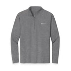 HCKY SZN Embroidered Quarter-Zip Pullover (Heather Grey/White)