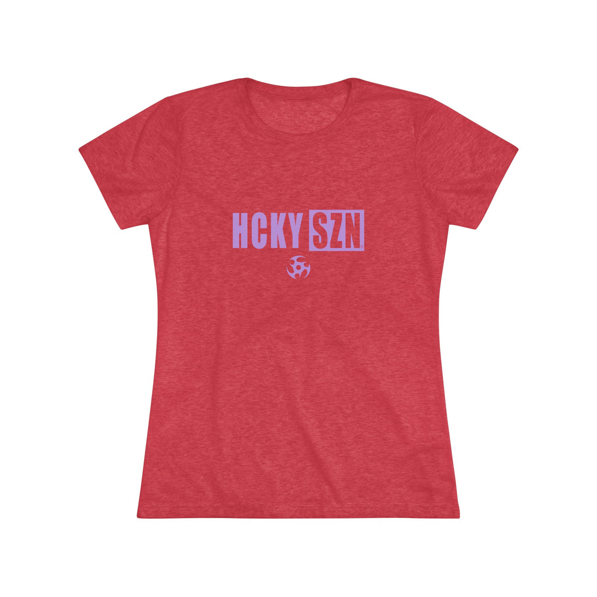 Women’s Hockey Vibe Triblend Tee (Lavender Logo)