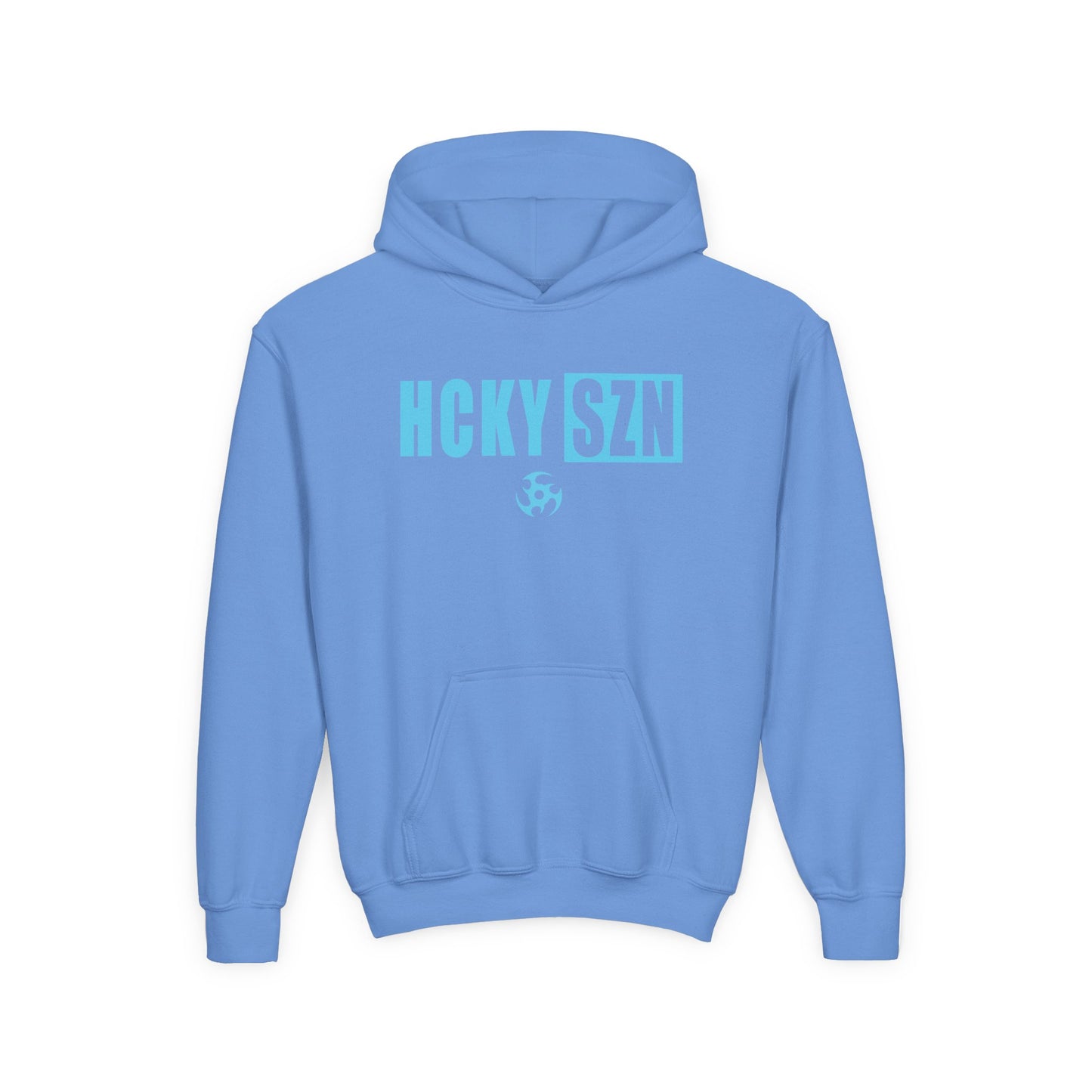 Youth HCKY SZN (Sky Blue Logo) Hooded Sweatshirt - Various Colors