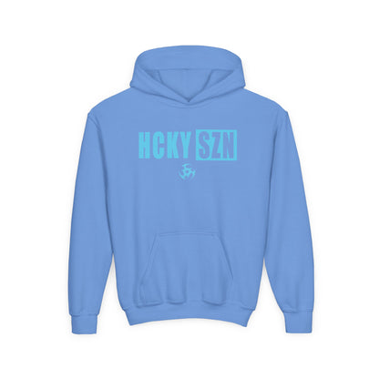 Youth HCKY SZN (Sky Blue Logo) Hooded Sweatshirt - Various Colors