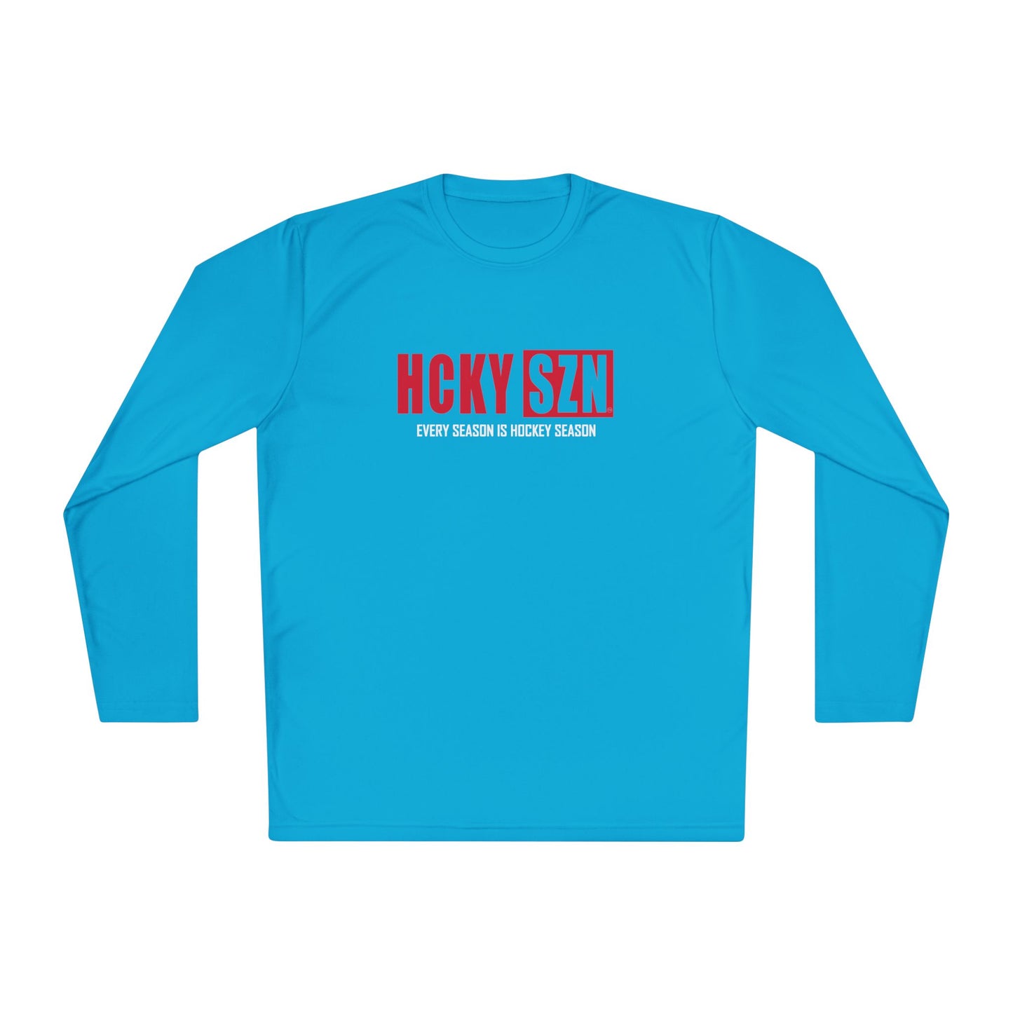 Every Season is HCKYSZN Performance Long Sleeve Tee - Red Logo