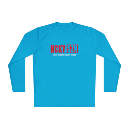 Every Season is HCKYSZN Performance Long Sleeve Tee - Red Logo