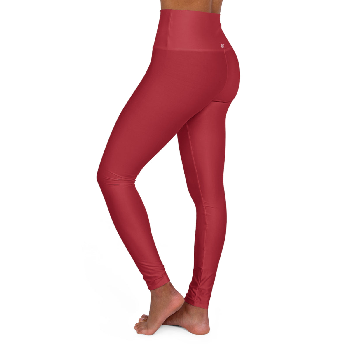HCKY SZN High Waisted Yoga Leggings (Scarlet Red)