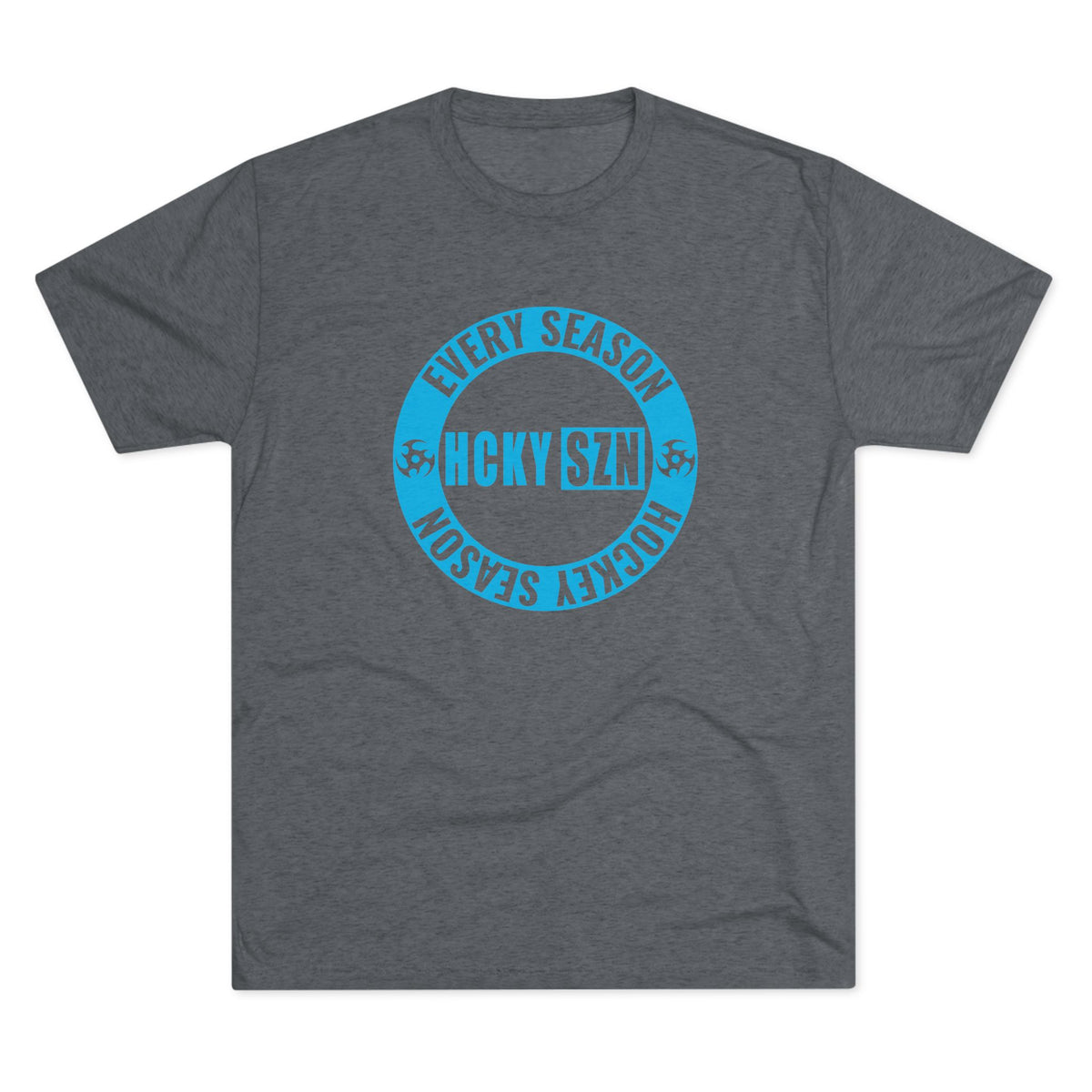 HCKY SZN Circle Logo TriBlend Tee Shirt (Sky Blue) - Various Colors