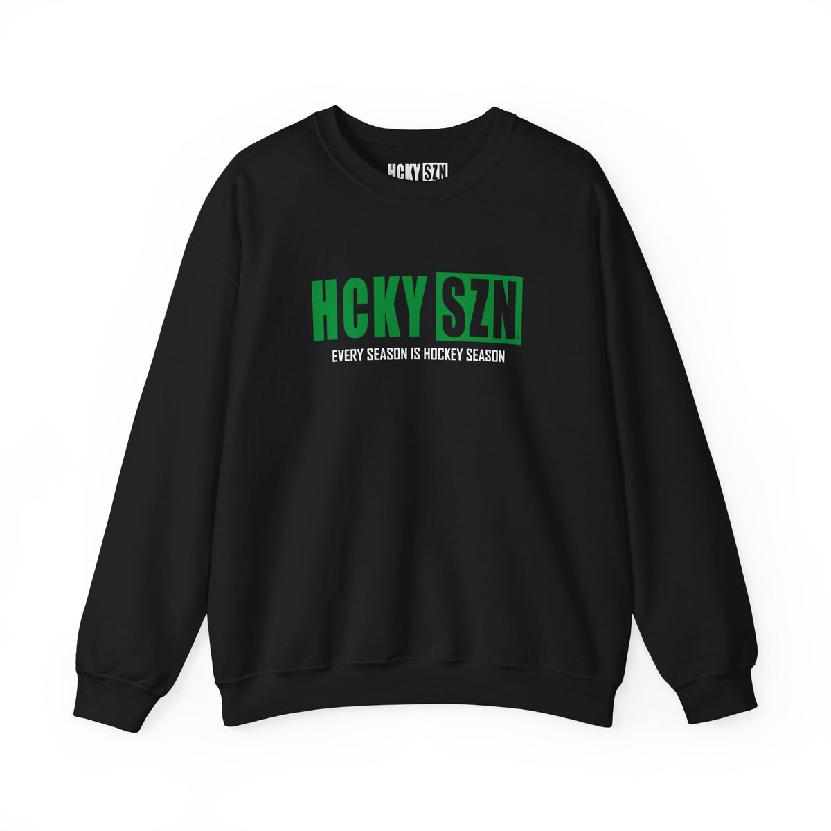HCKY SZN Crewneck Sweatshirt (Green Logo) - Various Colors