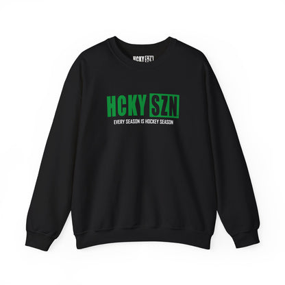 HCKY SZN Crewneck Sweatshirt (Green Logo) - Various Colors